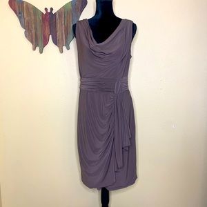 EUC R & M Richards light brown dress size 14